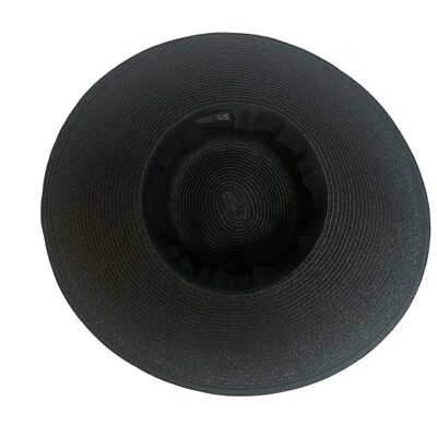 Vintage Bijoux Terner Black Sun Dress Wide Brim Hat Beach  display picture 3