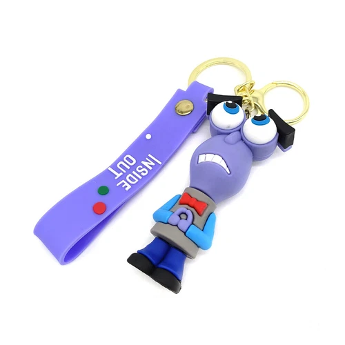 Cartoon Inside Out Schlüsselanhänger Anger Sadness Disgust Fear Figur Spielzeug - Bild 14 von 44