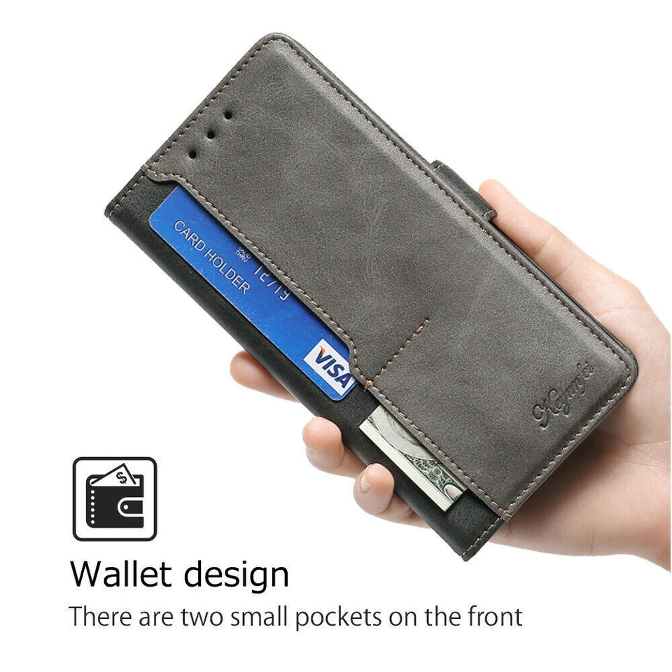 For Nokia G300 Shockproof Magnetic Leather Wallet Flip Stand Case Luxury Cover - Image 2 of 4