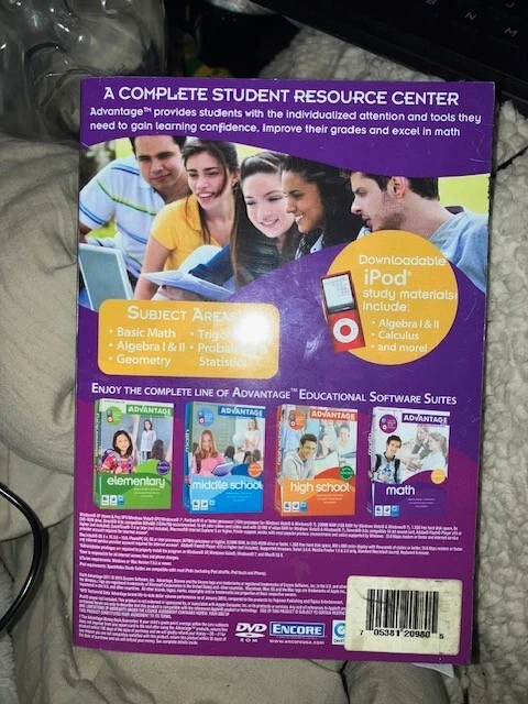 Math Advantage 2011 (Mac and Windows, 2011) *new,sealed* - Image 2 of 2