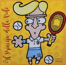 Aleandro Roncarà - Serigraphy - "The Prince of the Volée"