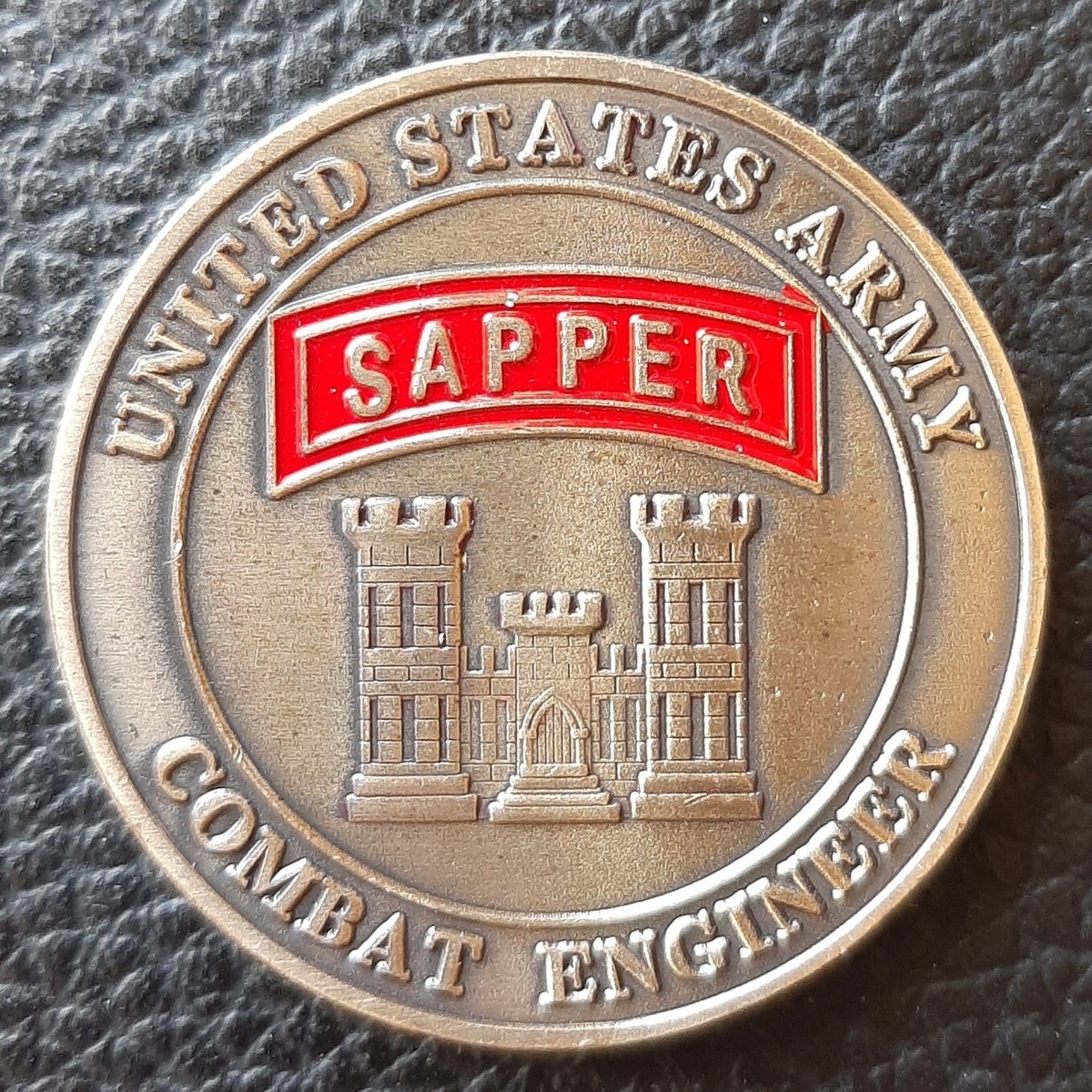 Sapper Combat Engineer Tab Sapper Tab Army Badge Car Emblem