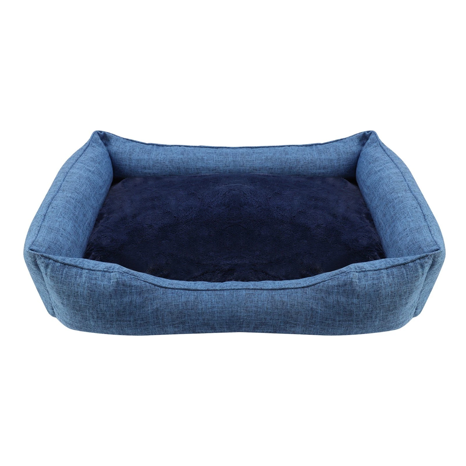 Dog and Cat Bed, Rectangle Washable Cuddler Bed, Anti-Anxiety & Calming Pet Bed