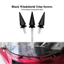Windshield Spikes Bolt Black Bolts Fit For Harley Touring FLH Ultra Limited 14up