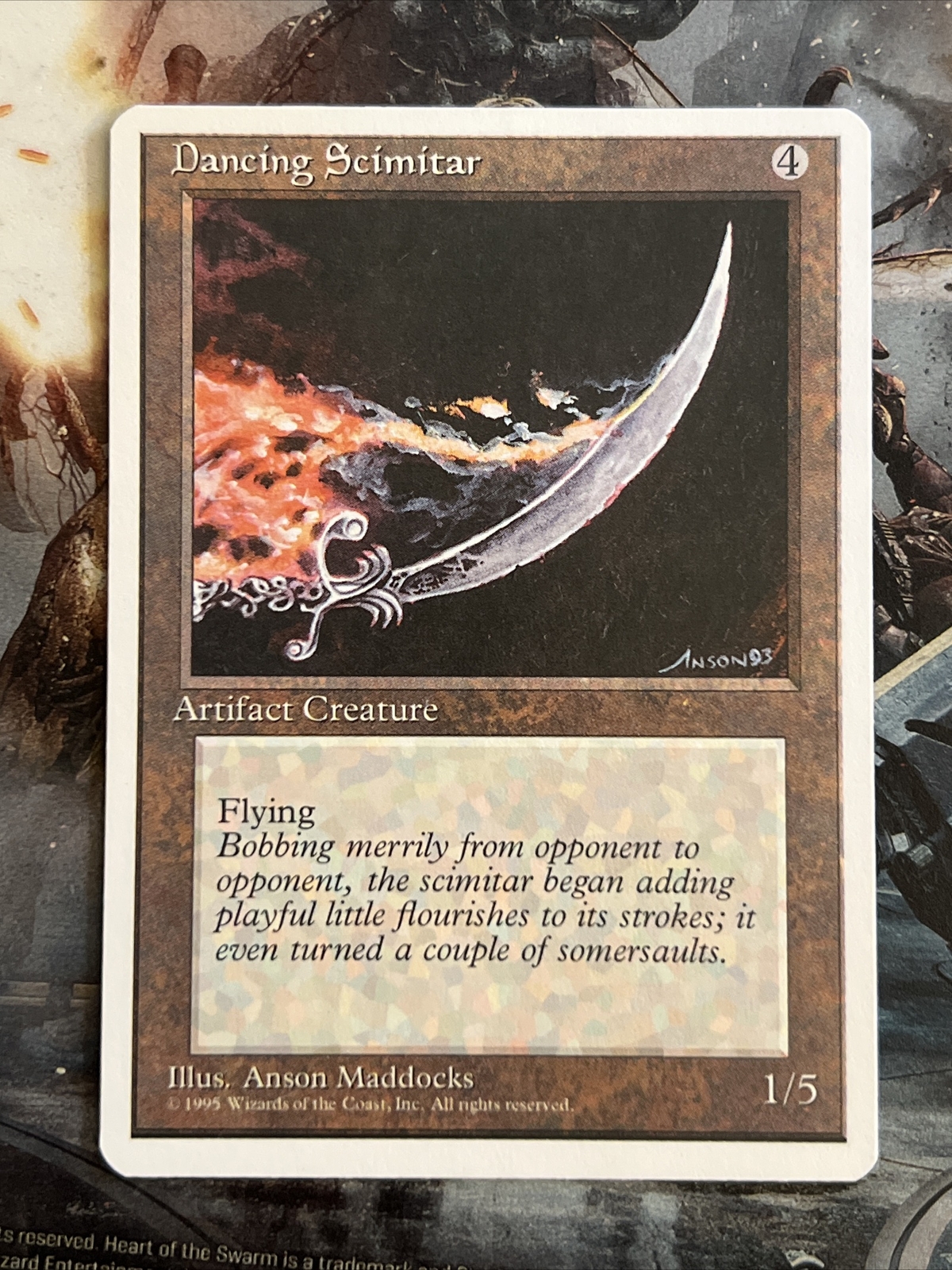 1x Dancing Scimitar 4th Fourth Edition LP MTG Magic the Gathering x1 MKE