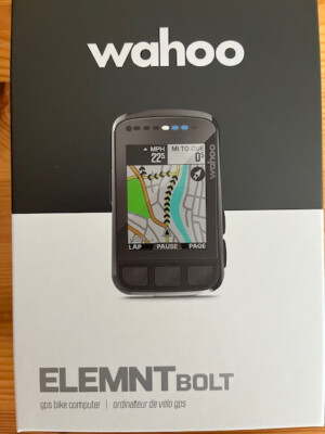Wahoo Elemnt Bolt GPS Fahrradcomputer - Schwarz NEU & OVP