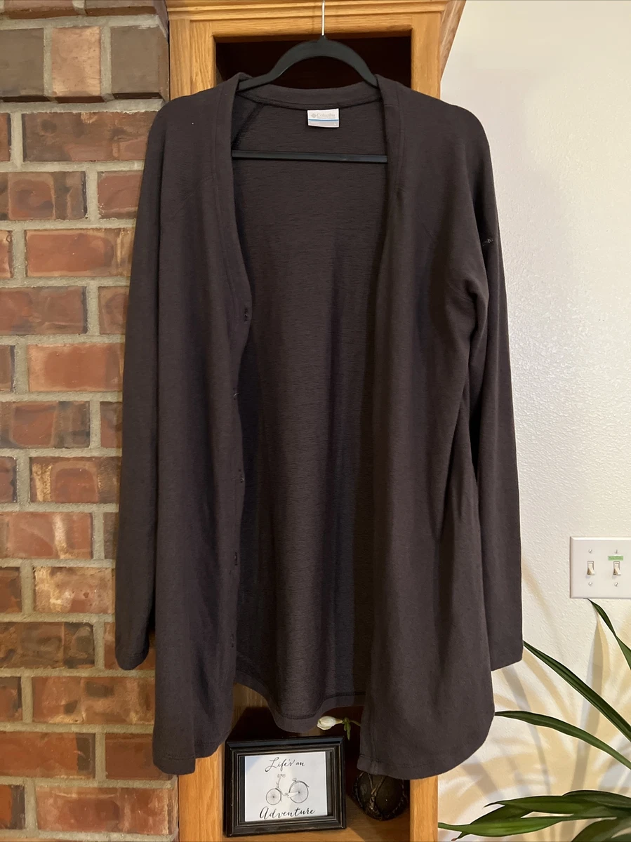 Columbia By The Hearth Cardigan Women s Large Dark Gray Sweater