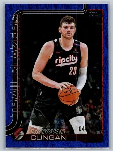 2025-26 Topps Basketball Donovan Clingan #126 Blue Holo Foil /150