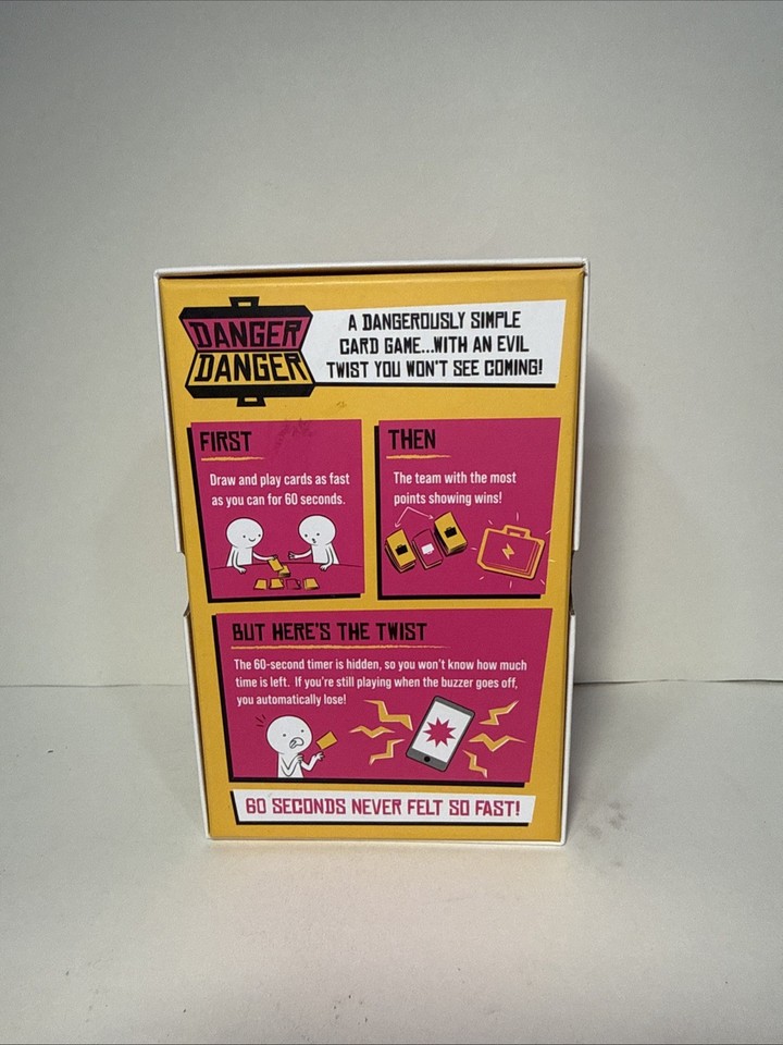 Danger Danger Card Game By Exploding Kittens Party Adults & Kids 7+ 4-8 ...