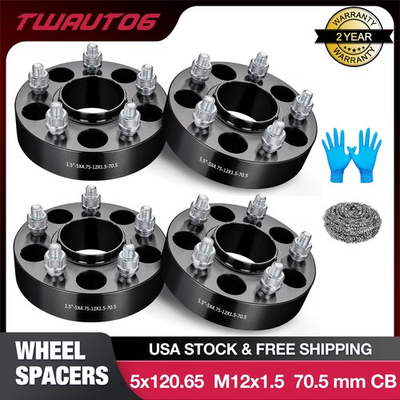 #ad 4 1.5quot; Hubcentric 5x4.75 Wheel Spacers for Chevy S10 Corvette Blazer Camaro $75.99