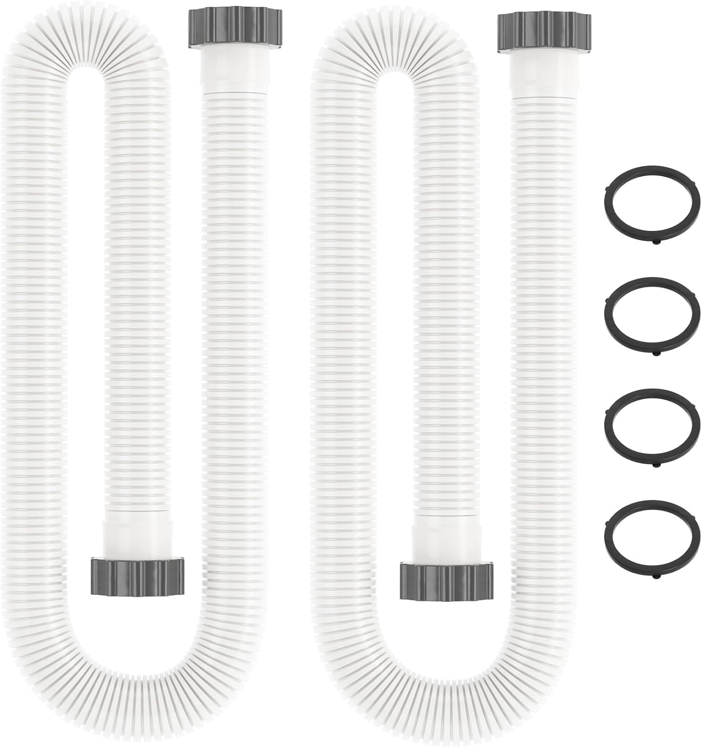 Pool Hose for above Ground Pools, 1.5 Inch Pool Pump Replacement Hoses 59" Long 