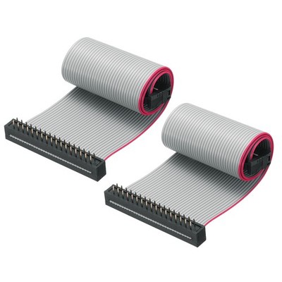 IDC Wire Flat Ribbon Cable FC/FD Connector A-type 34Pins 0.2m Long, 2pcs