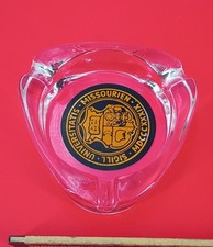 Missourien Universitatis Glass Ashtray University Seal Tobacco Barware