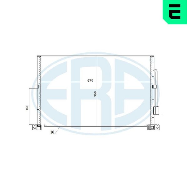Kondensator Klimaanlage ERA 667280 FüR Ford Mondeo 3 B4Y B5Y Turnier BWY 16V 24V-image