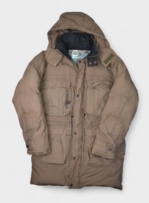 Vintage Penfield Jacket Mens Large Tall Brown Puffer Goose Down Insulated Parka