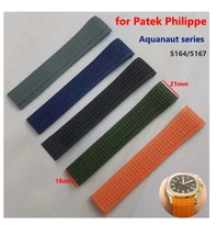 21mm Strap Watch Band Patek Philippe Aquanaut Series 5164/5167 Silicone