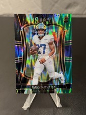 Jarquez Hunter [RC] - 2025 Panini Select #119 Black and Green Prizm Shock