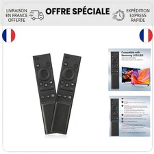 Lot de 2 télécommandes universelles Samsung Smart TV BN59-01358B QLED UHD 4K 8K
