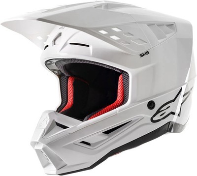 Supertech Helm M5 Solid MX ALPINESTARS Weiß
