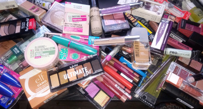 MYSTERY MAKEUP BOX   3 FULL-SIZE SURPRISES! Covergirl ELF Almay NYX Amuse Etc