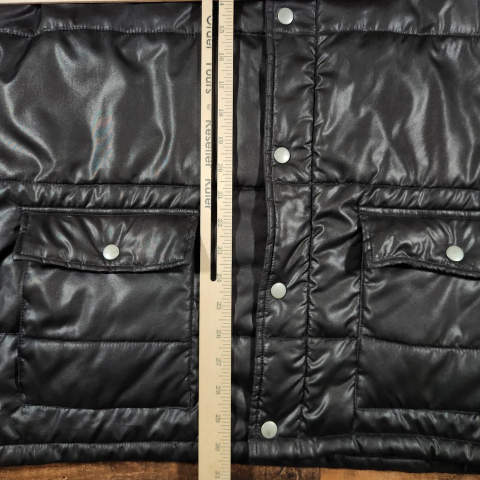 Vintage Simpson Racing Puffer Jacket Mens XL Black Boghosian Engines  - Image 4 of 4