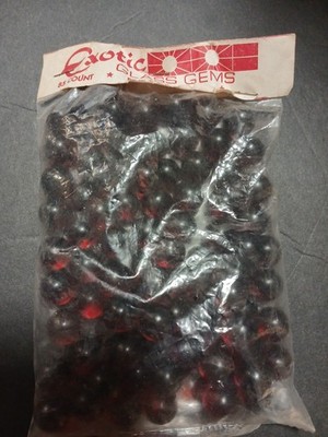 7 Exotic Glass Gems Marbles 85 Count Vitro Agate Co. 1/2'' Parkersburg, WV. NOS