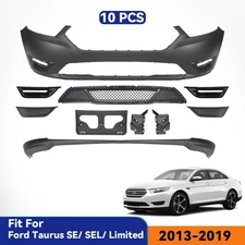 For 2013-2019 Ford Taurus Front Bumper Cover Set Grille Assembly Kit 10PCS