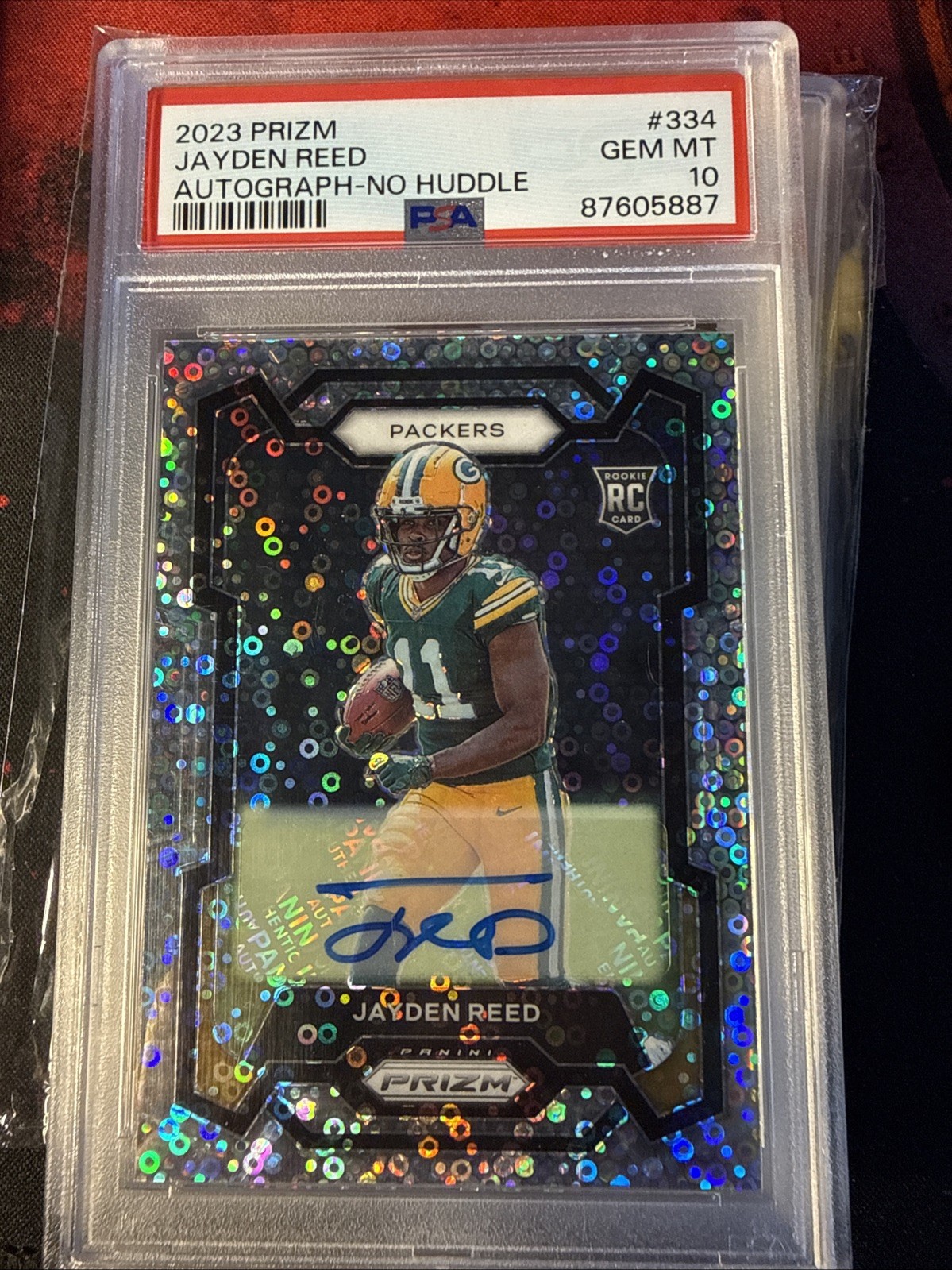 2023 Panini Prizm - Rookies Jayden Reed #334 No Huddle Prizm Autographs (AU, RC)