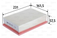 Valeo Luftfilter Filtereinsatz FüR Opel Mokka/Mokka X 1.4 Chevrolet Trax 585439