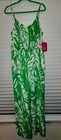 Lilly Pulitzer for Target Green White Palm Leaf Jumpsuit Wide-Leg Sleeveless XL — photo 2