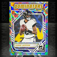 2025 Donruss Football - Lamar Jackson - DOMINATORS #DOM-LJN RAVENS MINT