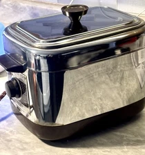 Vintage MCM Dulane Fryryte Deep Fryer Model F-4 Chrome Tested Working