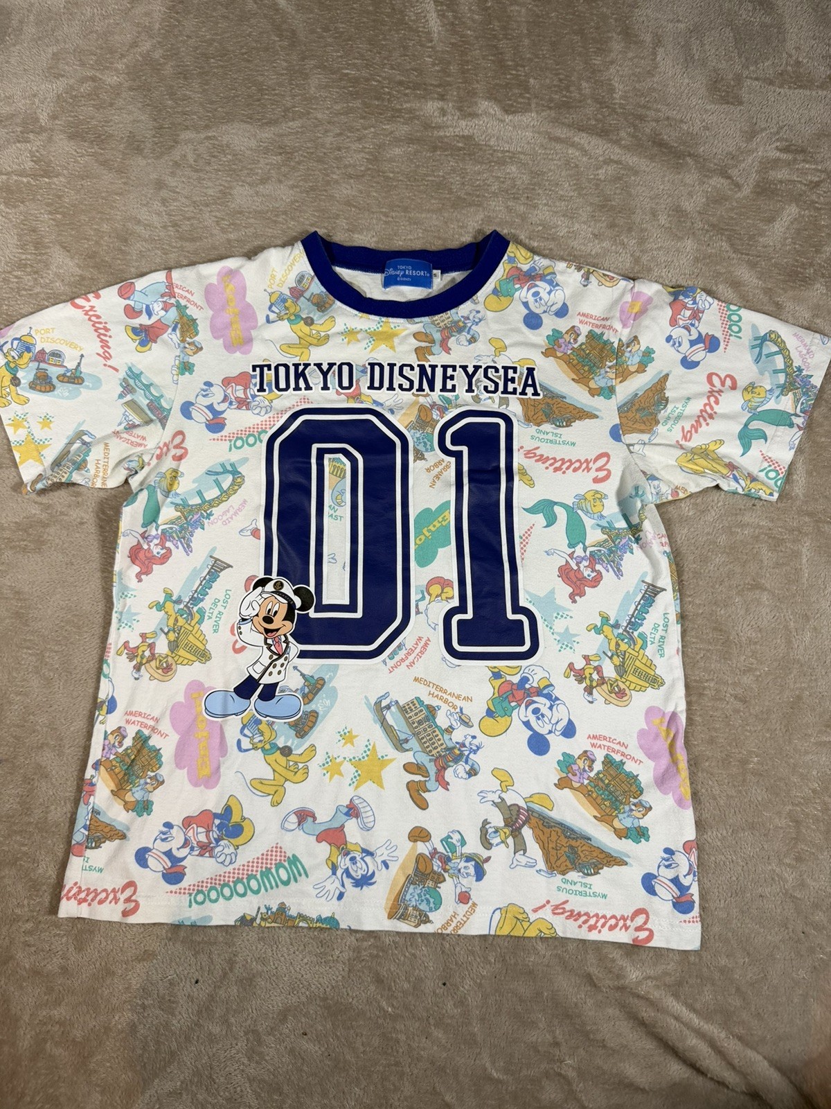 Tokyo Disneysea Mickey Mouse T-shirt Size S Summer Disney Resort Japan Parks