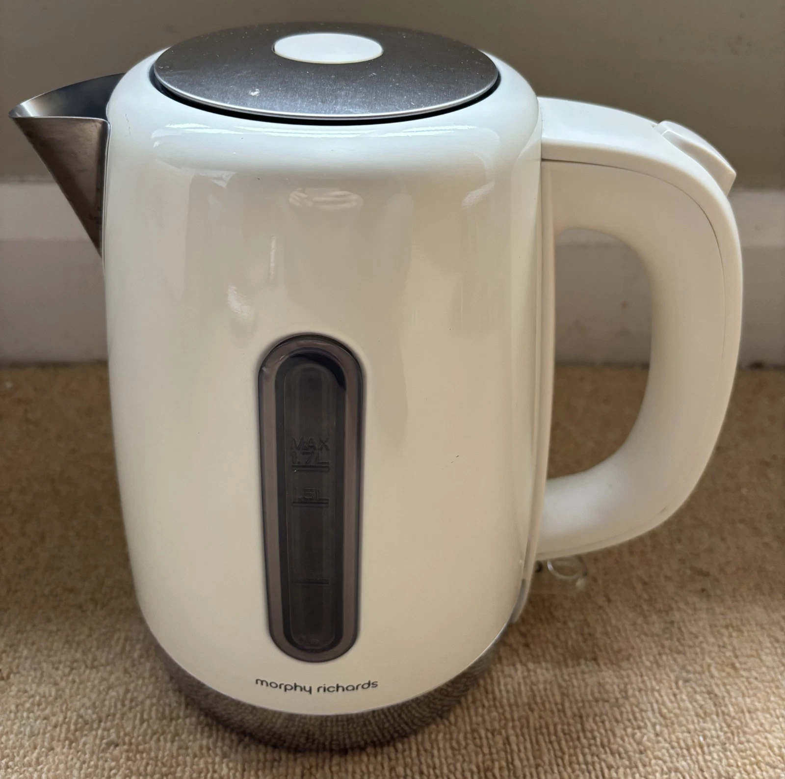 Morphy Richards - Jug Kettle - Equip - Cream - 1.7L - Good Condition