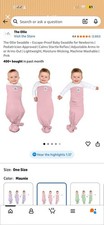 The Ollie Swaddle Pink Baby Swaddle Blanket Closure Soft Stretch Infant