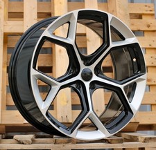 4X 20 Zoll RS6 C8 Style Schwarz Silber 5X112 Alufelgen für Audi A4 A5 A6 A7 Q...