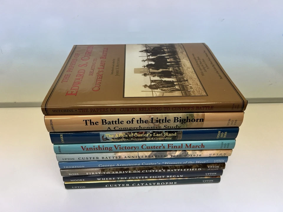 Battle Of Little Big Horn Series 9 Volumes Upton & Son Custer Indian War History Foto 2 de 4