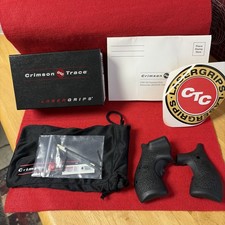 Crimson Trace LG-105 Defender Laser Grips for S W J-Frame Revolver Round Butt