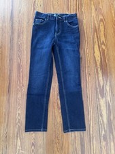 Wonder Nation Boys Slim Straight Jeans Adjustable Waist Stretch Denim 12
