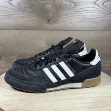 Adidas Mundial Goal Indoor Soccer Shoes Black White Gun 019310 Mens Size 8