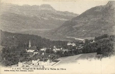 Old postcard Village de St-GERVAIS et la Vallée de l'Arve (173612)