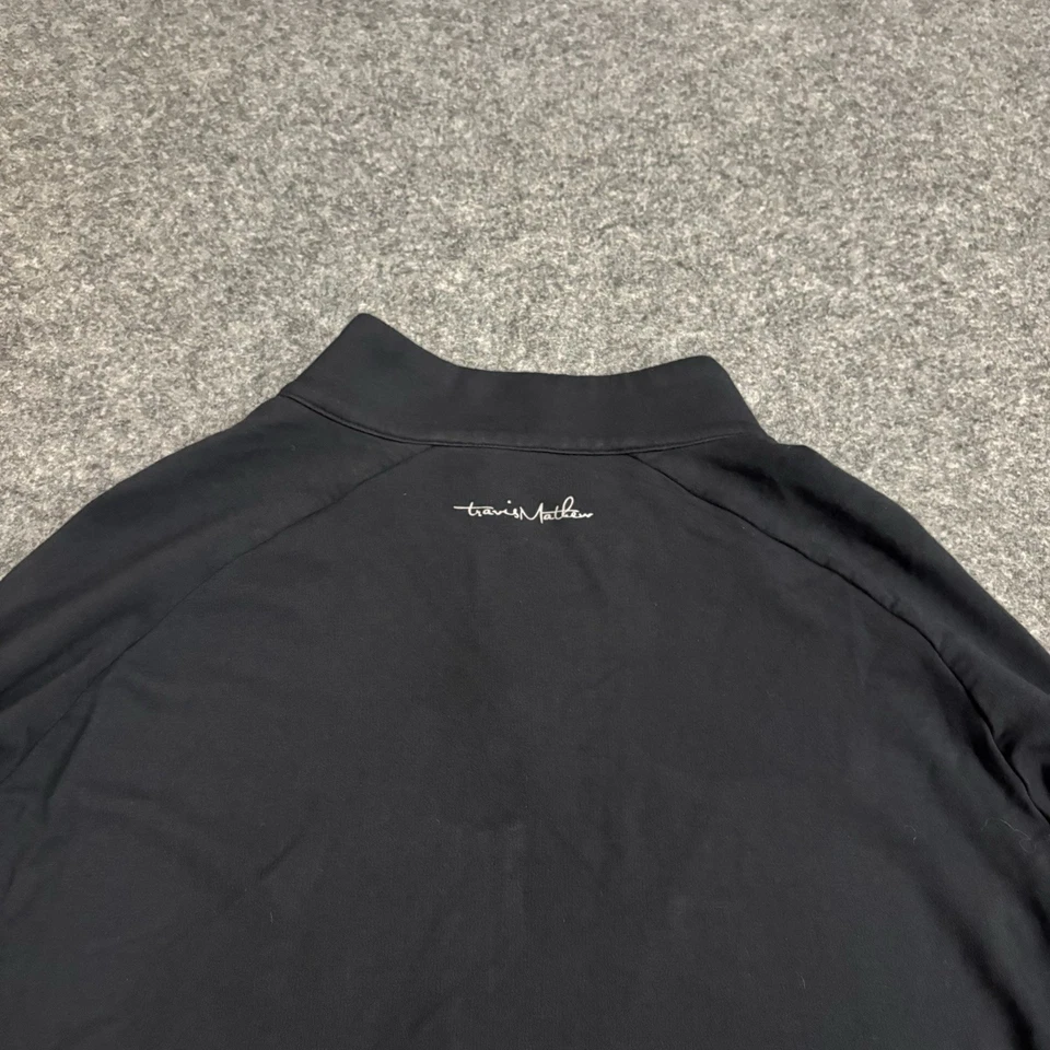 Travis Mathew 1/4 Zip Sweater Mens XL Golf Pullover Casual Black - Image 4 of 4