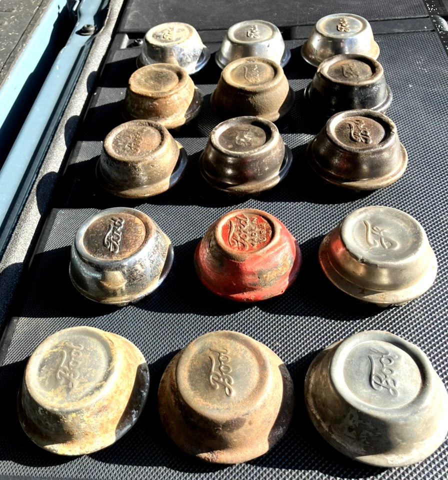 Quince tapacubos Ford Modelo A 1928 1929 Fool Bool tipos F + guión uno temprano  Foto 3 de 4