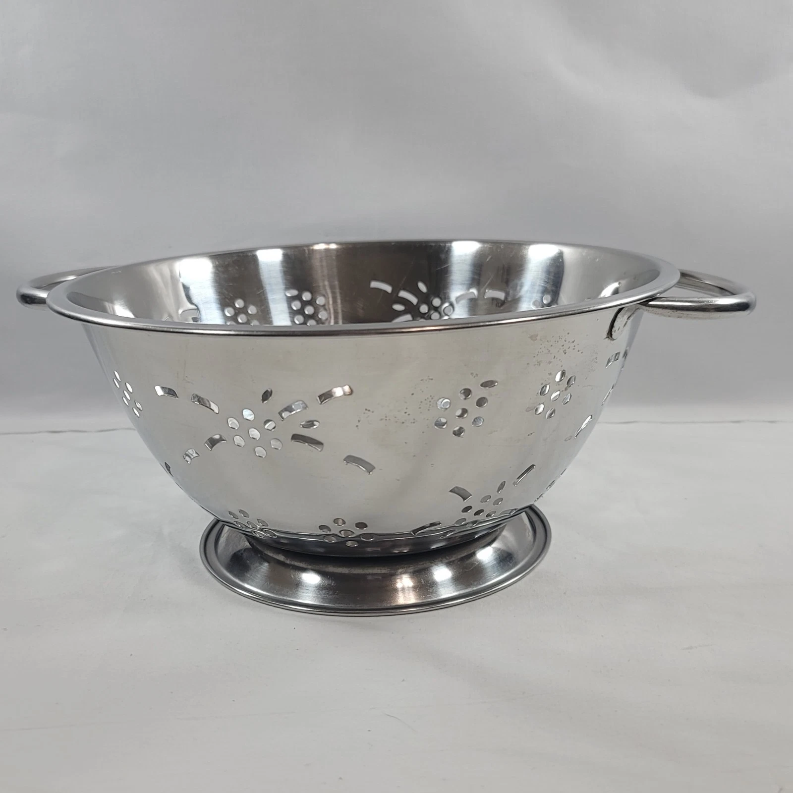 Large Decorative Stainless Steel Collander