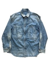 Diesel D-Mount-SP Processed Denim Shirt Jacket Mens Casual Vintage