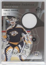 2005 SP Game Used Edition Authentic Fabrics 56/75 Tomas Vokoun #AP-TV Patch 4kz