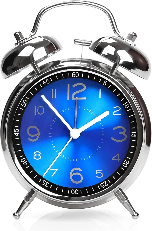Super Loud Alarm Clock for Heavy Sleepers Adults,Twin Bell Retro 4 Inch Silent - Image 3 of 4