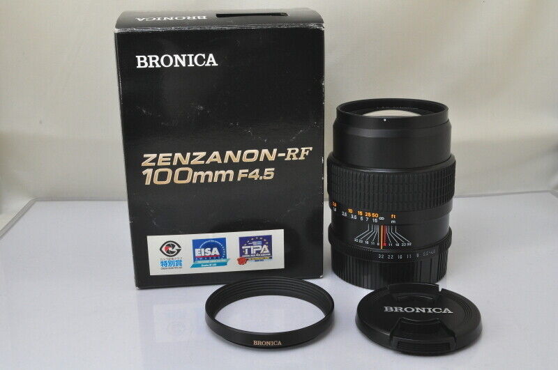 Zenza Bronica Zenzanon RF 100mm F/4.5 Lens for RF645 w/Box Zenza Bronica Zenzanon RF 100mm F/4.5 Lens for RF645 w/Box