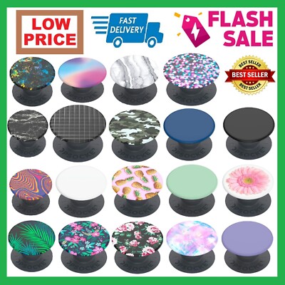 PopSockets Pop Grip Basic-Extendable base and grip for smartphones and  tablets UK