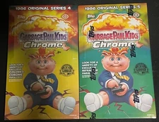 2022 Topps Chrome Garbage Pail Kids Factory Sealed Hobby Boxes Series 4 & 5